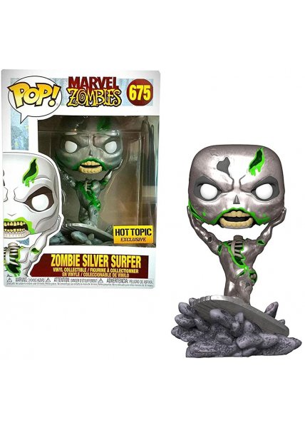 Pop! Marvel ZOMBIE SILVER SURFER #675 HOT TOPIC EXCLUSIVE